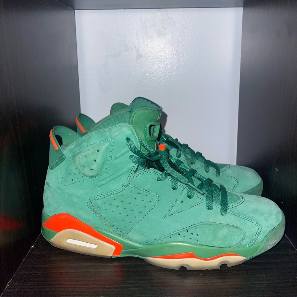Size 12 - Air Jordan 6 Retro NRG Green Suede Gatorade